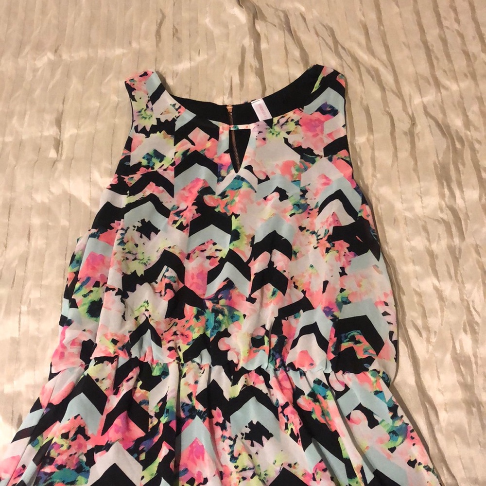 multi patterned mini dress - Picture 2 of 3